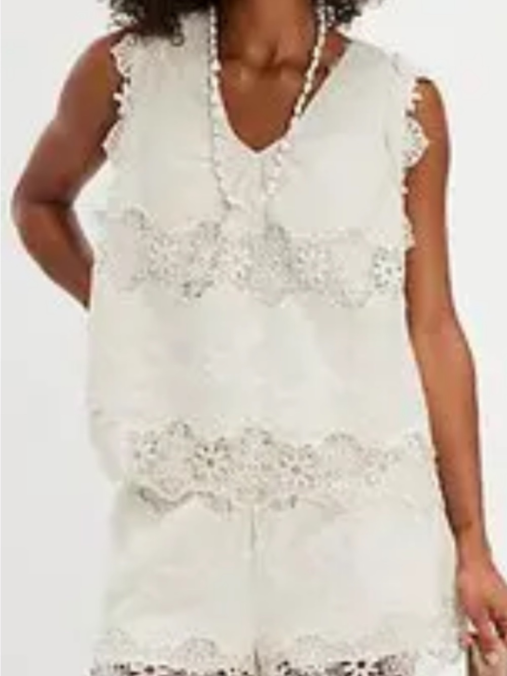Free People lace top and short set - Picture 2 of 9